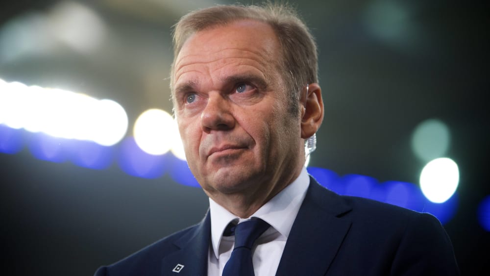 Ordnet die Aufstiegswünsche realistisch ein: Bernd Hoffmann, Vorstandsvorsitzender des Hamburger SV.