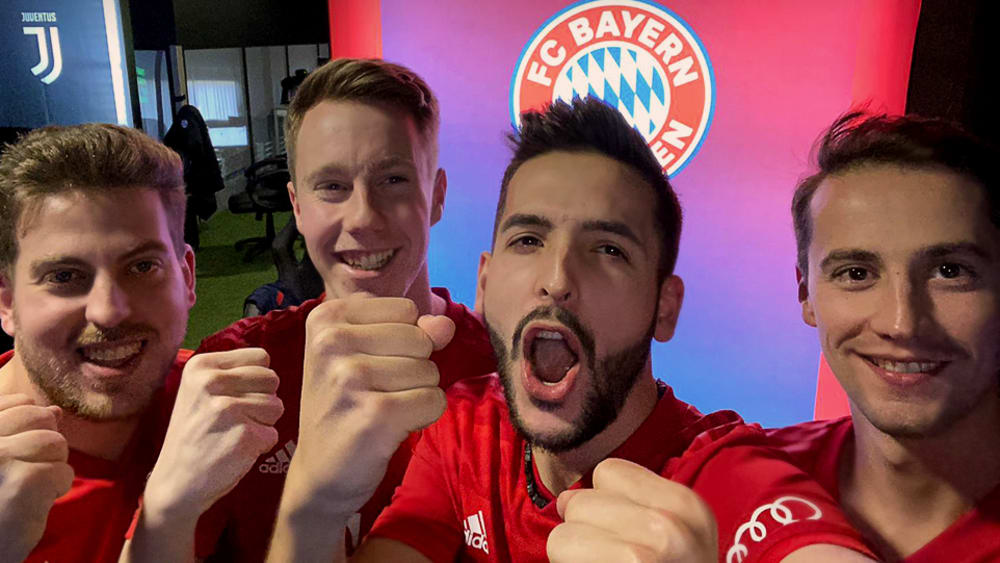 Feierlaune bei den eSportlern vom FC Bayern München