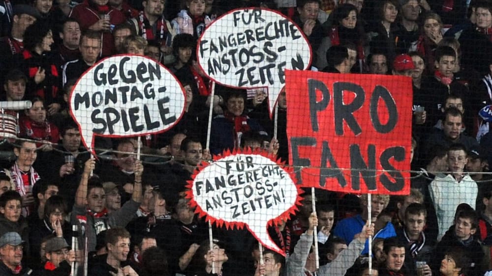 Banner für fangerechte Anstoßzeiten in Freiburg.