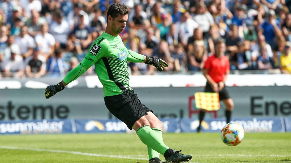 Sieht seine Mannschaft auf Kurs: Waldhof-Keeper Markus Scholz.