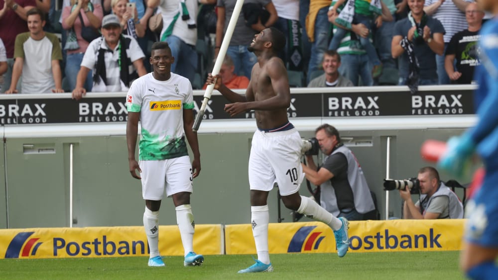 Glücklich in Gladbach: Marcus Thuram (r.).