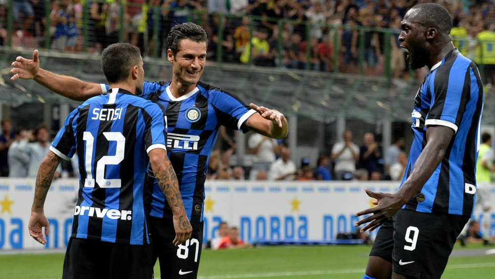Stefano Sensi (links), Antonio Candreva (Mitte) und Romelu Lukaku