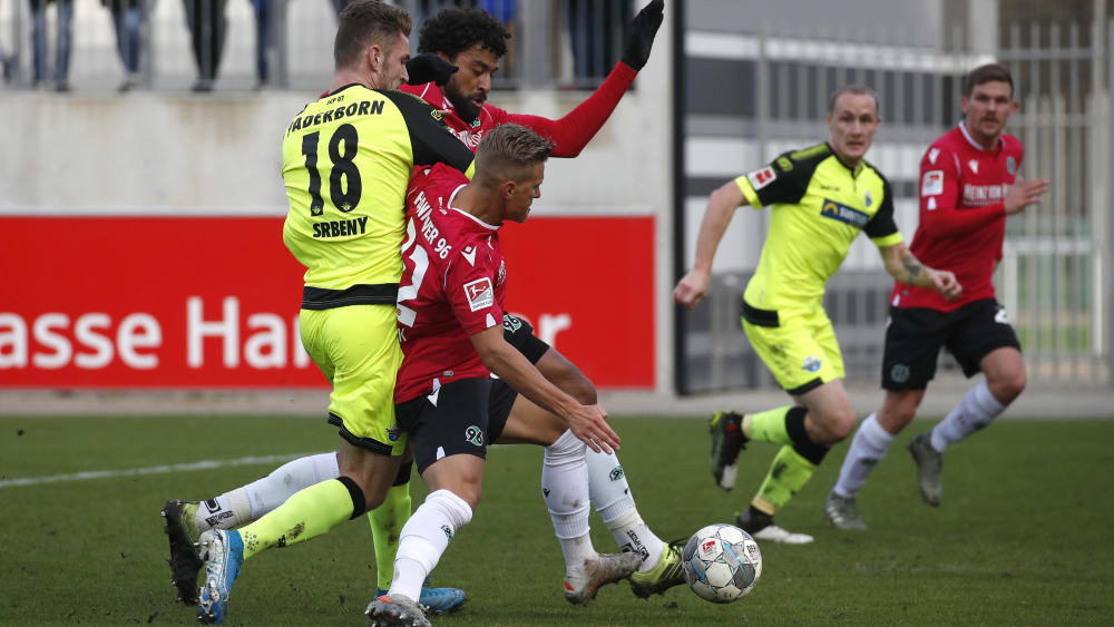 Hannover testete am Samstag gegen Paderborn.