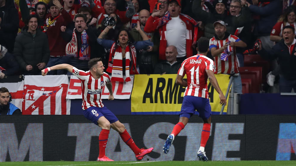 Sein früher Treffer war der einzige des Spiels: Saul Niguez (l.).