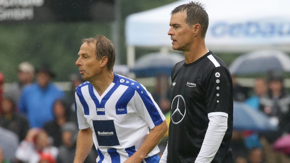 Jürgen Klinsmann und Thomas Berthold