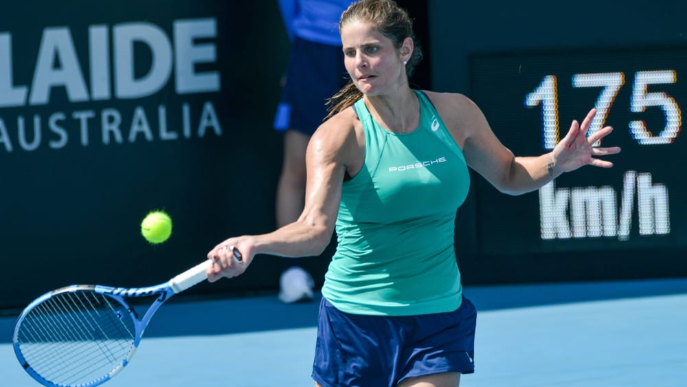 Julia Görges hatte beim Achtelfinaleinzug in Adelaide einige Mühe.