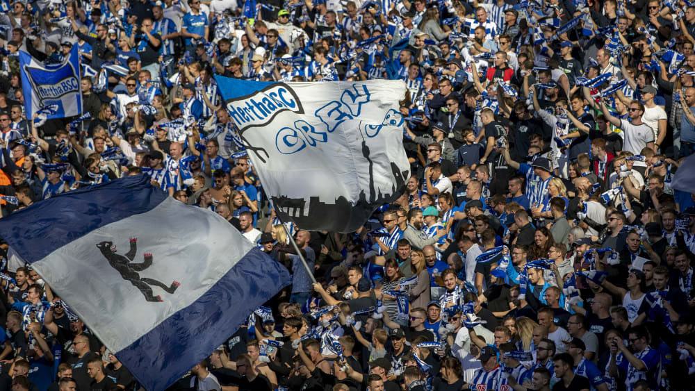 Hertha-Fans im Olympiastadion