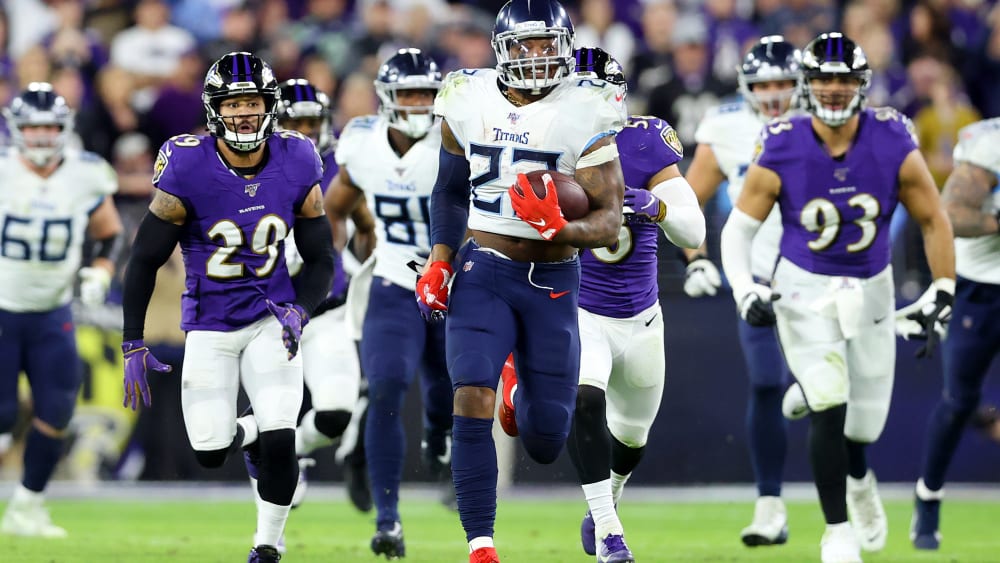 Mann des Abends in Baltimore: Titans-Running-Back Derrick Henry.