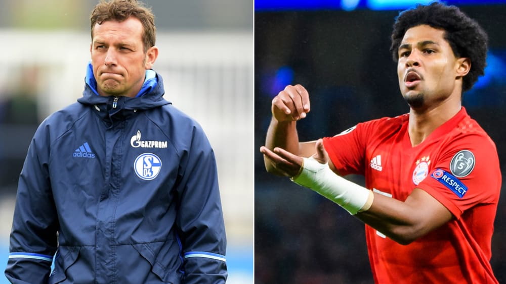 Fanden bei Schalke nicht zusammen: Markus Weinzierl und Serge Gnabry.