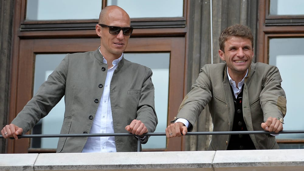 Arjen Robben und Thomas Müller