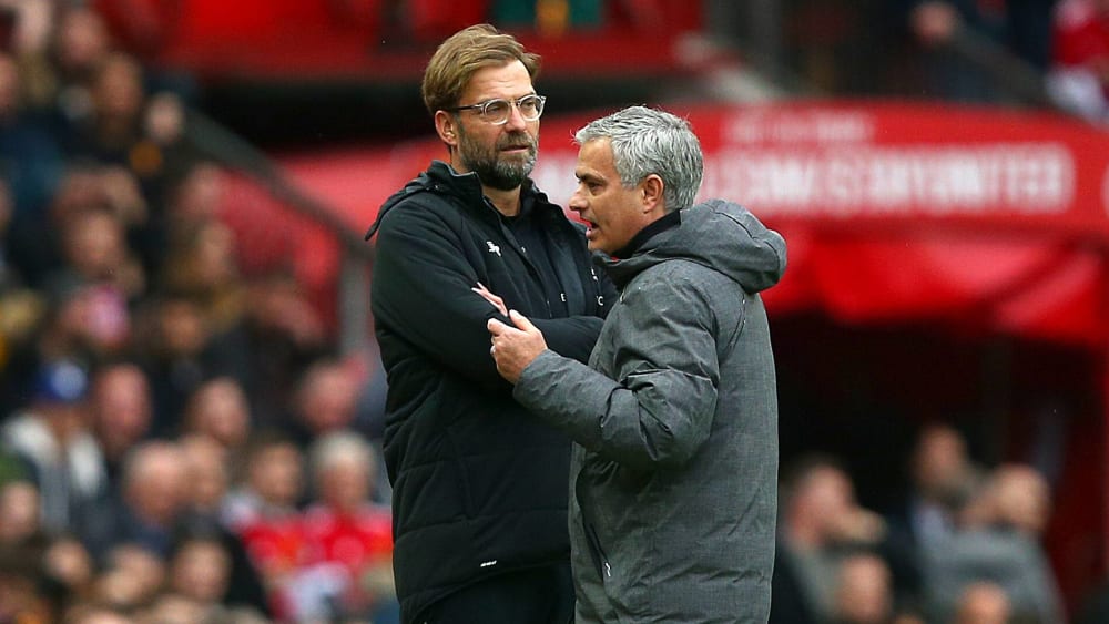 Jürgen Klopp (l.) und José Mourinho