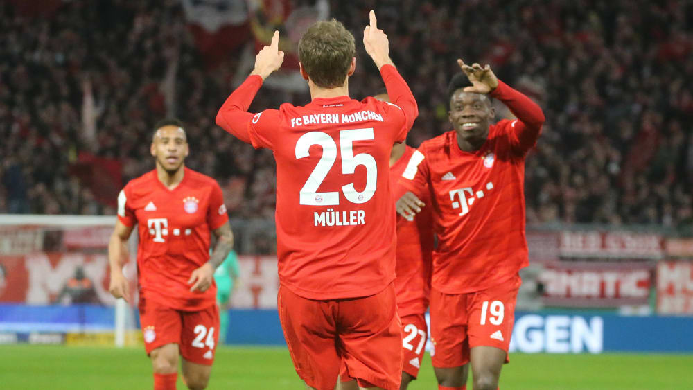 Die Bayern um Thomas Müller waren auch gegen Hoffenheim in Torlaune.