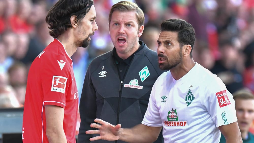 Neven Subotic, Florian Kohfeldt und Claudio Pizarro