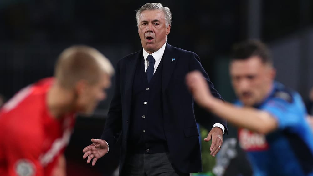 Carlo Ancelotti beim Heimspiel gegen Salzburg