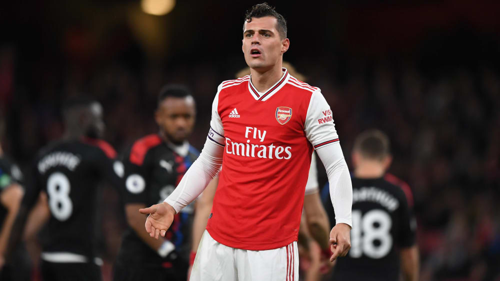 Granit Xhaka bei Arsenals 2:2 gegen Crystal Palace