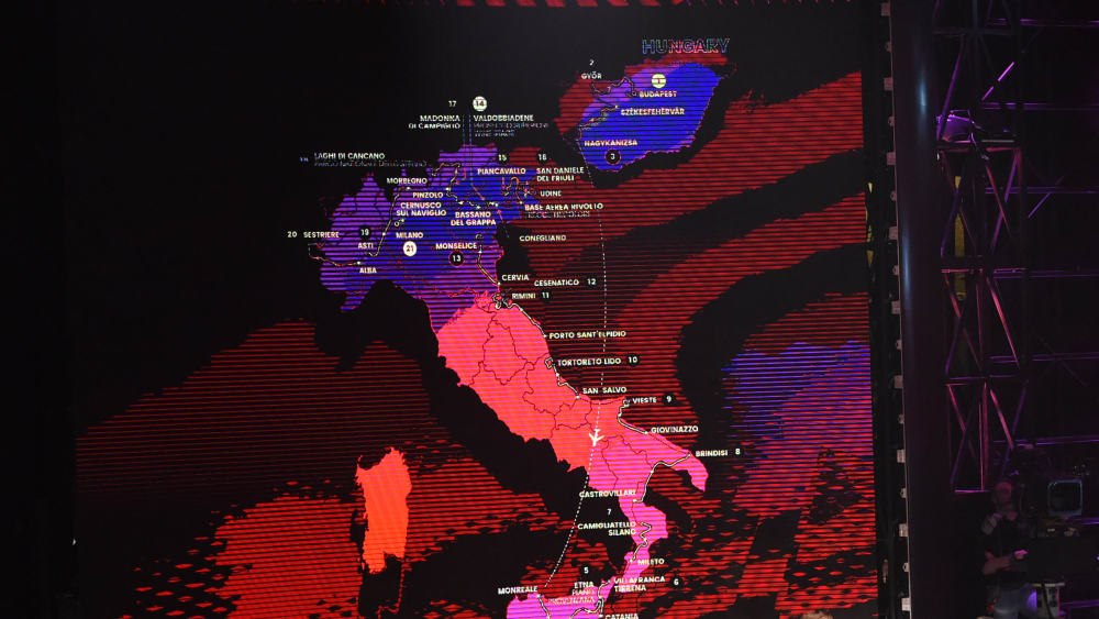 Streckenplan Giro d'Italia 2020