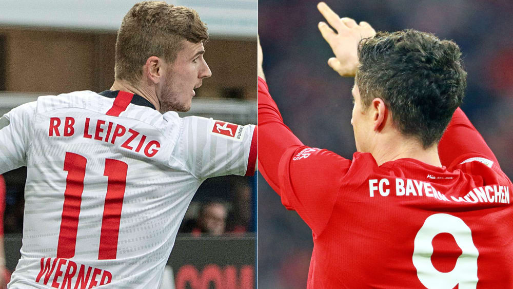 Timo Werner und Robert Lewandowski