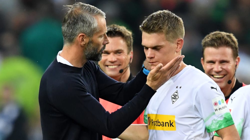 Marco Rose mit Matthias Ginter