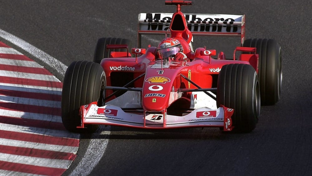 Michael Schumachers Weltmeister-Ferrari von 2002 wird versteigert.