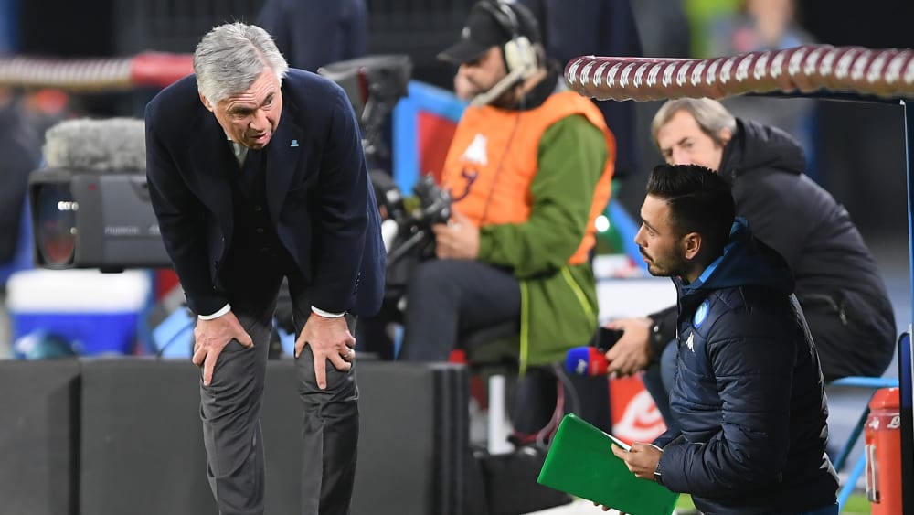 Carlo Ancelotti mit Sohn und Co-Trainer Davide
