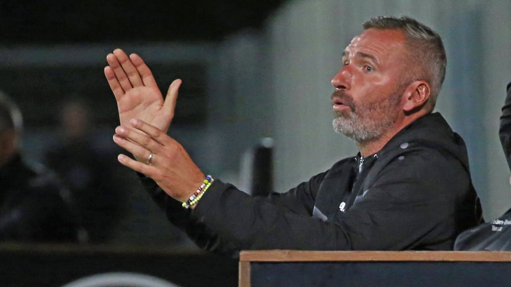 Tim Walter am Freitag beim Drei-Ligen-Cup