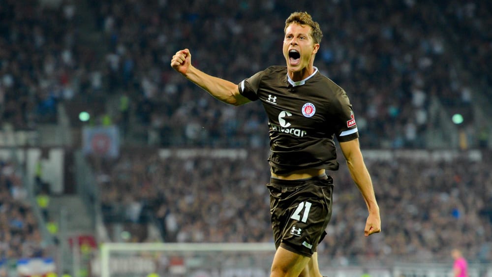 Debütant und Torschütze: James Lawrence brachte St. Pauli am Montagabend gegen Kiel in Führung.