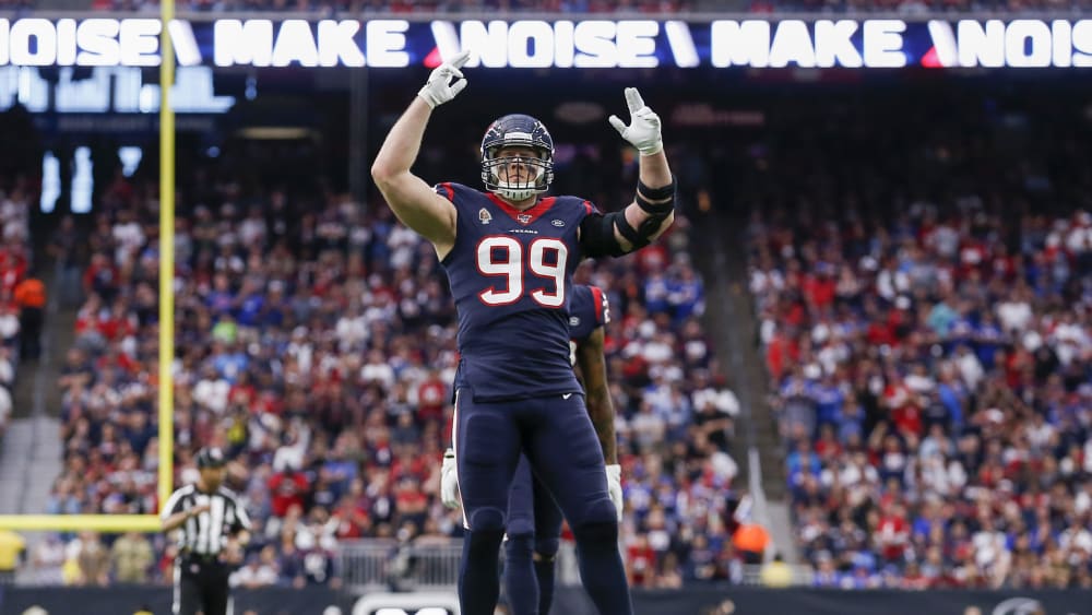 Dirigent des Lärm-Orchesters: JJ Watt.
