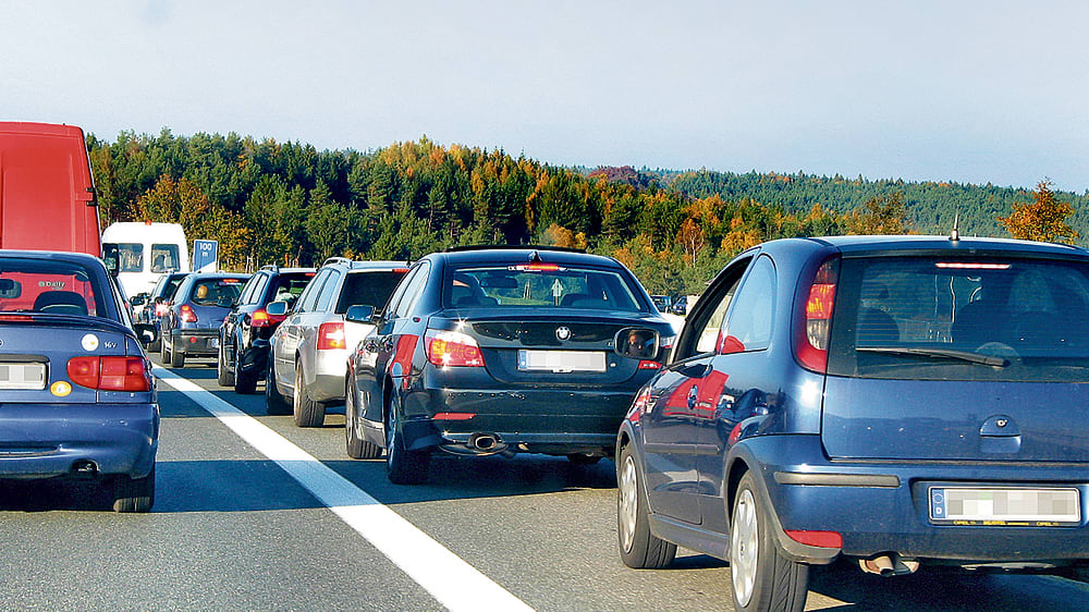 Autobahn-Stau