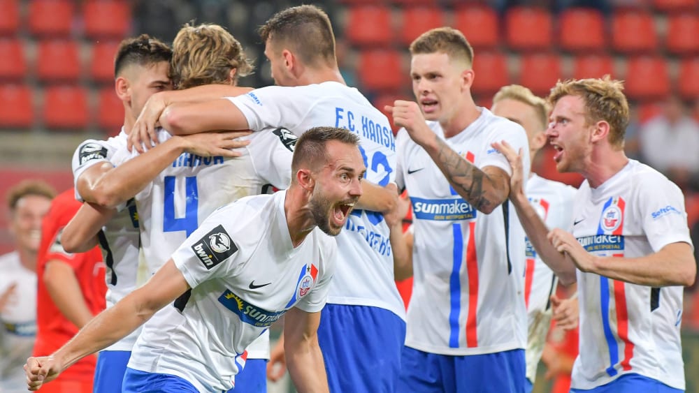 Jubel bei Hansa Rostock