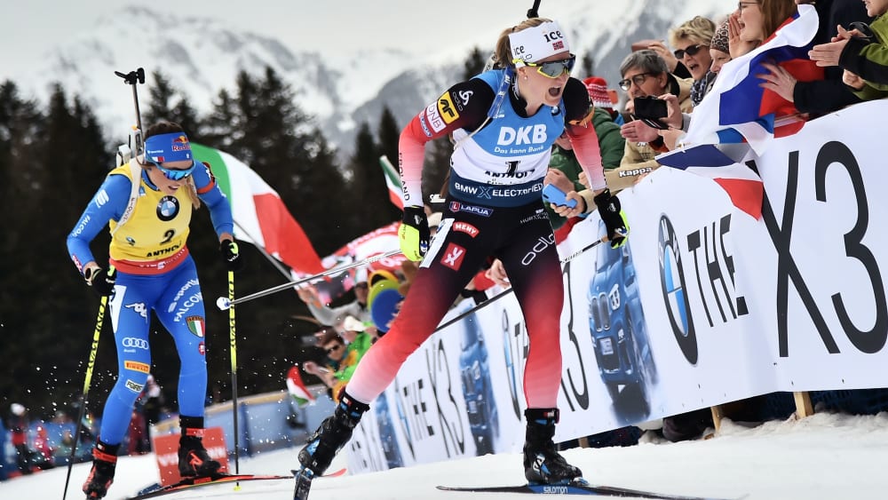 Dorothea Wierer und Marte Olsbu Röiseland