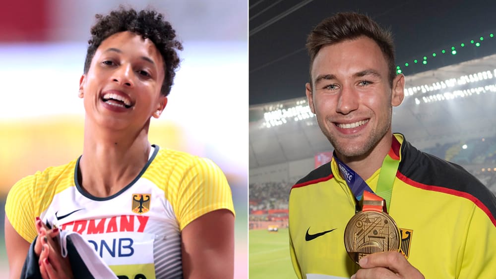 Malaika Mihambo und Niklas Kaul