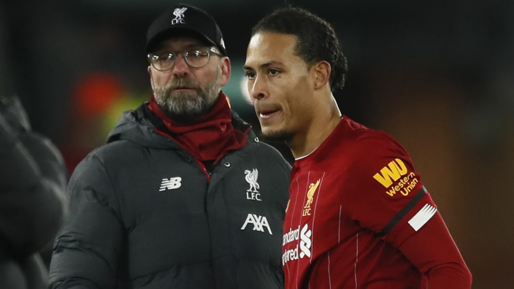 Jürgen Klopp mit Virgil van Dijk