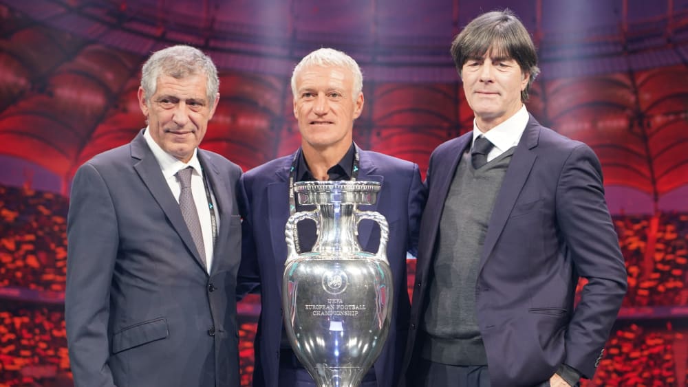 Fernando Santos, Didier Deschamps und Joachim Löw