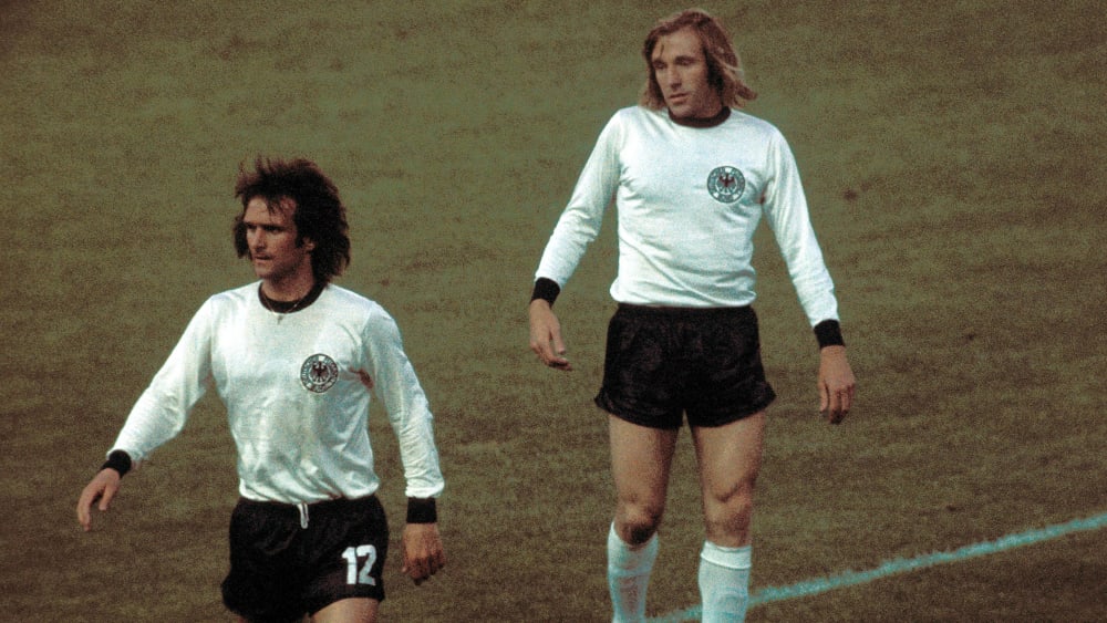 Wolfgang Overath und Günter Netzer (re.)