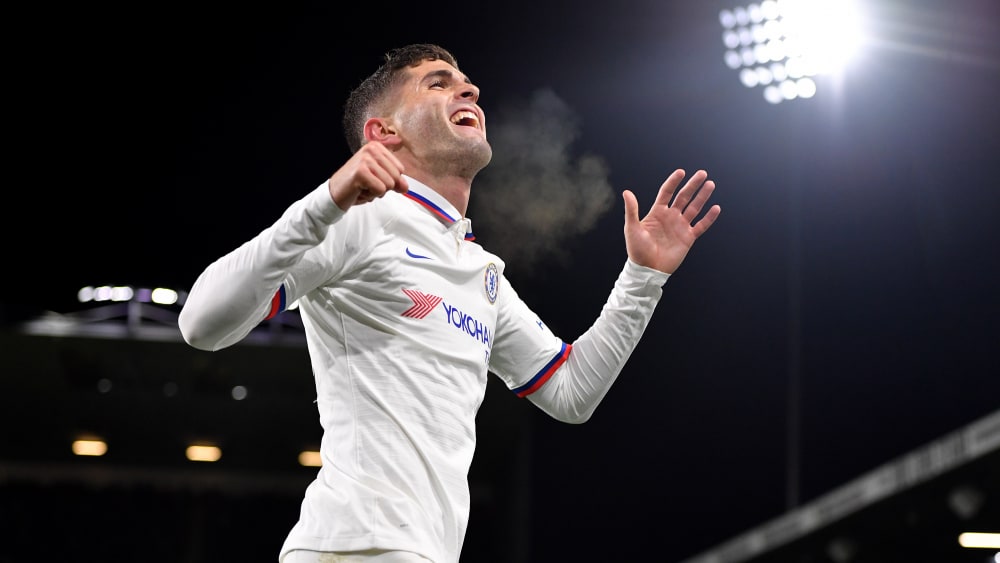 Chelseas Christian Pulisic jubelt über eines seiner drei Tore in Burnley.