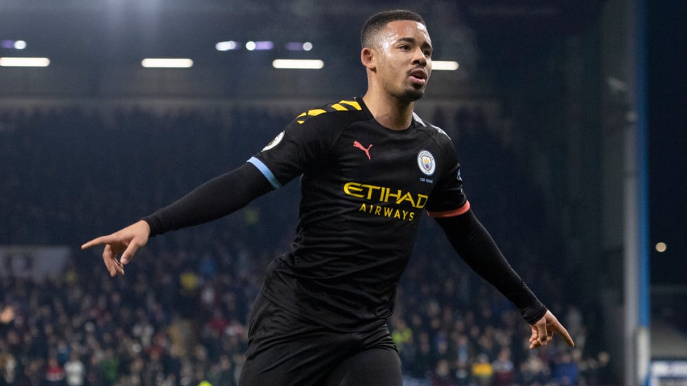 Gabriel Jesus erzielte beim 4:1 in Burnley einen Doppelpack.