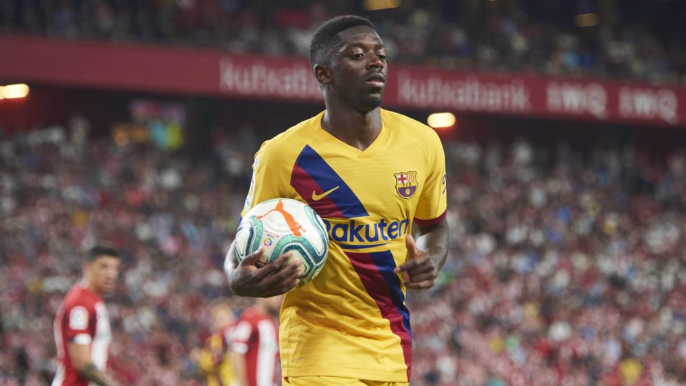 Ousmane Dembelé beim Spiel in Bilbao