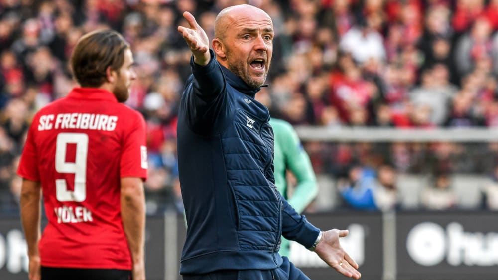 Alfred Schreuder haderte mit dem 0:1 in Freiburg