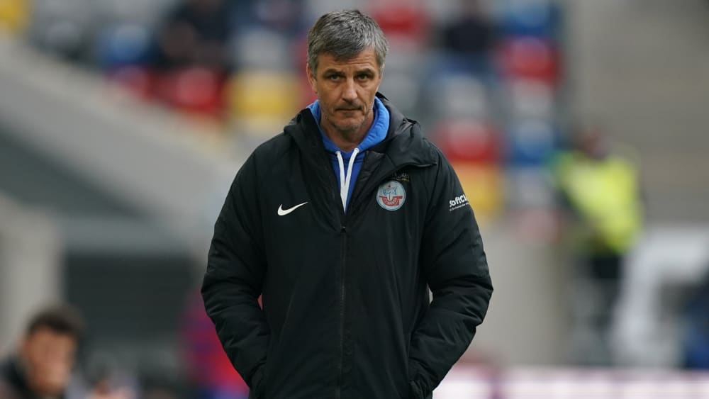 Rostocks Trainer Jens Härtel.