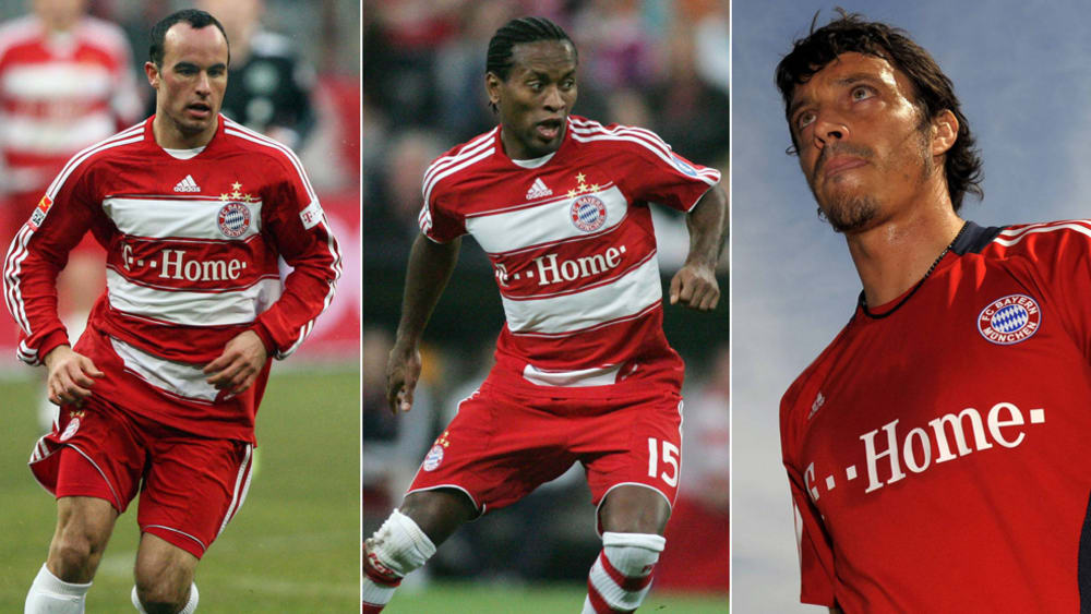 Die Bayern-Leihspieler 2009 hießen Landon Donovan, Zé Roberto und Massimo Oddo (v.l.).