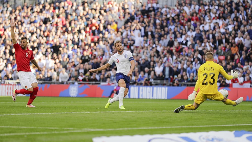Kein Problem: Harry Kane trifft aus bester Position locker zum 1:0.