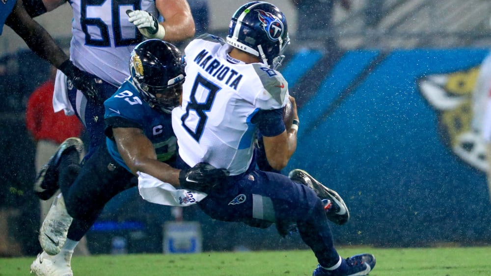 Calais Campbell gegen Marcus Mariota