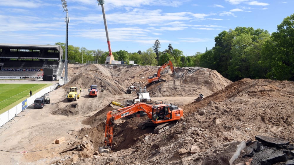 Baustelle Wildparkstadion: Der Karlsruher SC und die Stadt Karlsruhe führen einen juristischen Streit