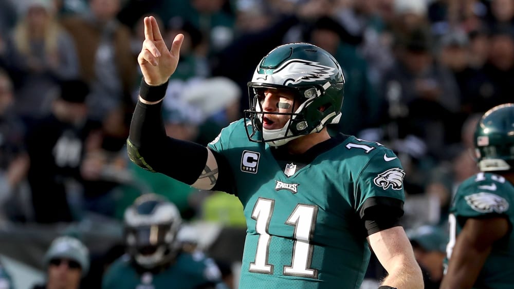 Quarterback Carson Wentz
