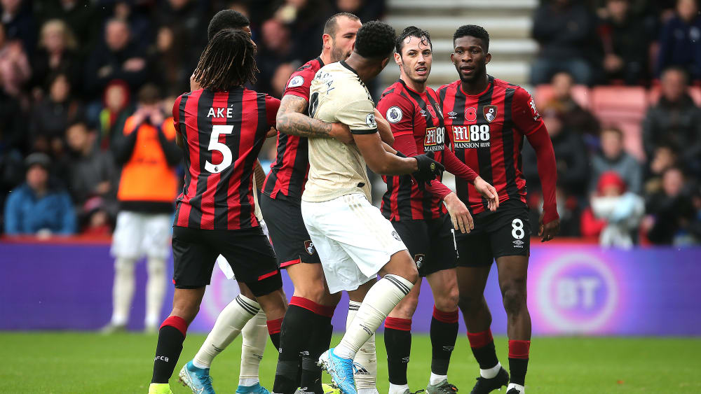 Heißes Spiel zwischen Bournemouth und Manchester United