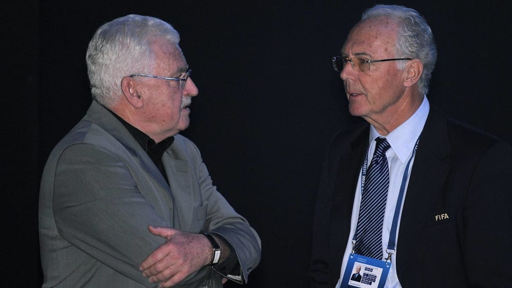 2. Dezember 2010 in Zürich: Die WM-Vergabe 2018 und 2022 stand an: Fedor Radmann und Franz Beckenbauer.
