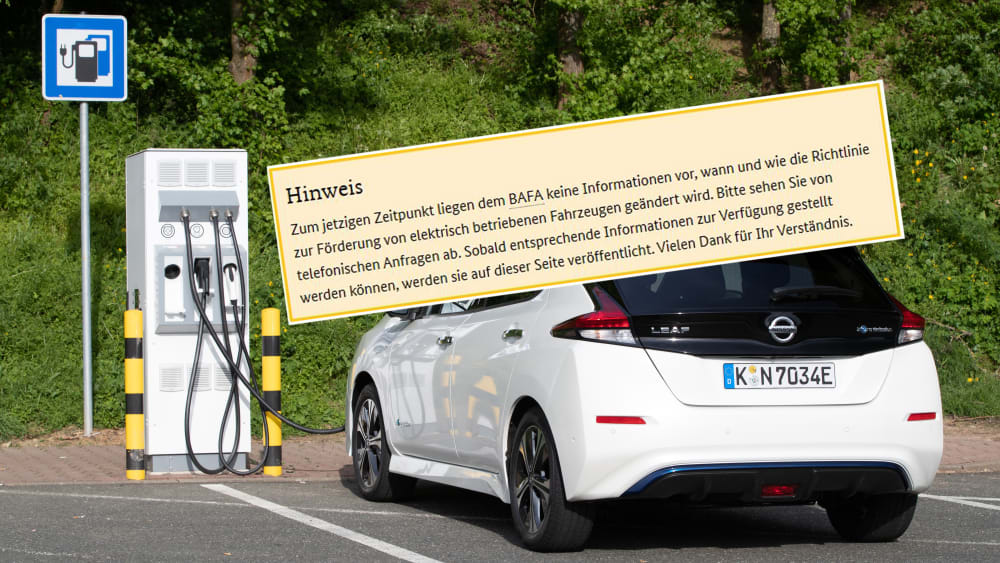 Elektroauto, BAFA-Hinweis