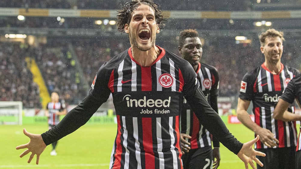Doppeltorschütze gegen Leverkusen: Frankfurts Goncalo Paciencia.
