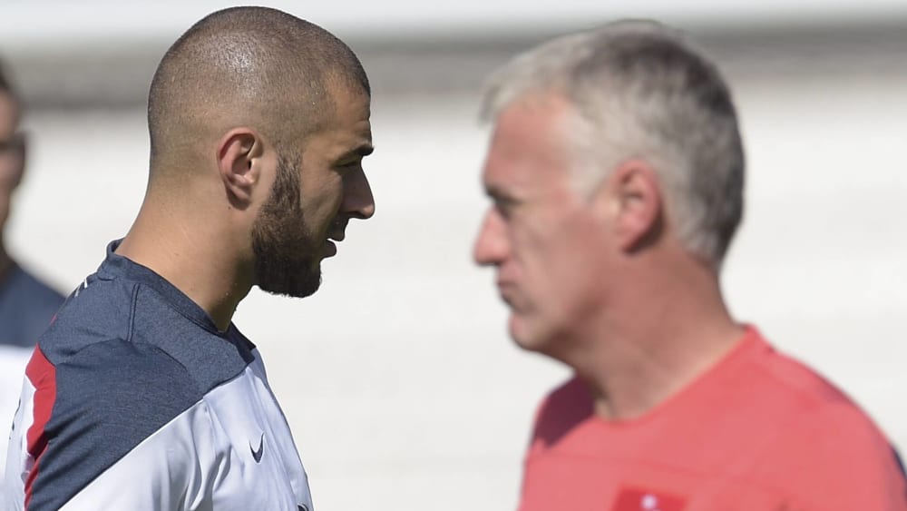 Ein Bild vergangener Tage: Karim Benzema und Didier Deschamps gemeinsam bei der Equipe Tricolore.