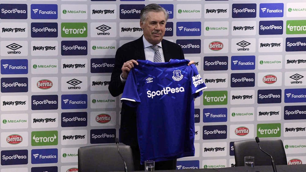 Langer Vertrag, große Ziele: Carlo Ancelotti beim FC Everton.